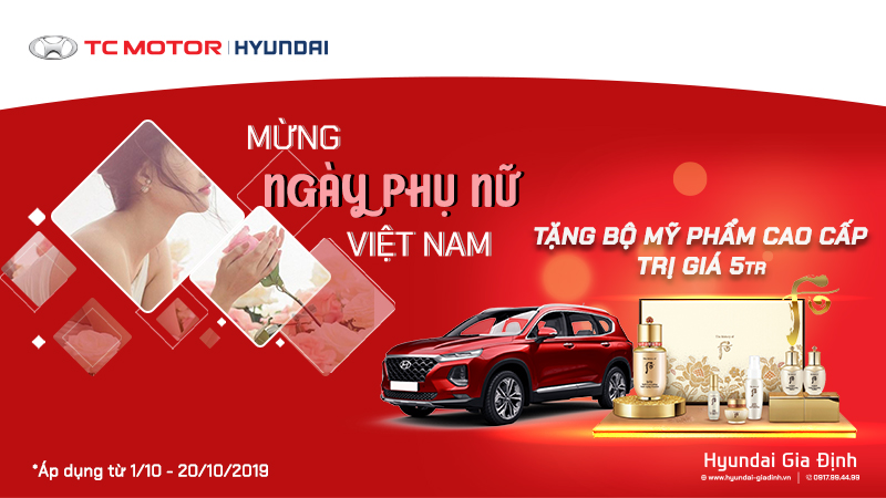 Nhận quà liền tay – cơ hội cho các quý cô mua xe Santafe