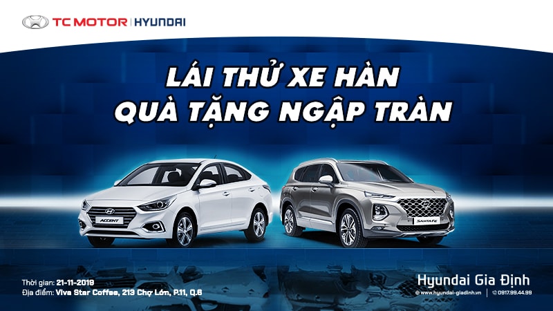 LÁI THỬ XE HÀN – QUÀ TẶNG NGẬP TRÀN