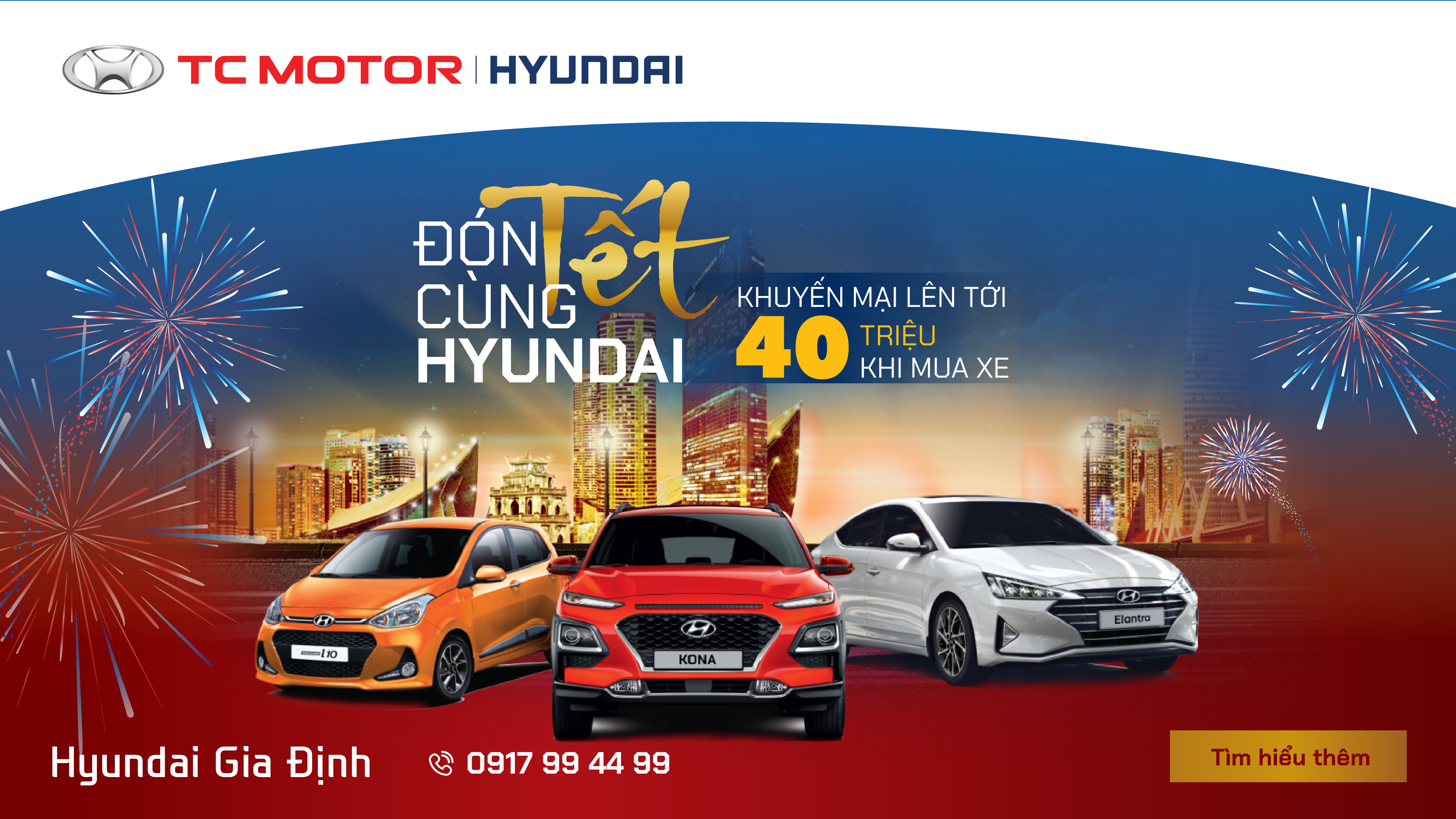 Cơ hội nhận ngay 40 triệu khi mua xe Hyundai Gò Vấp